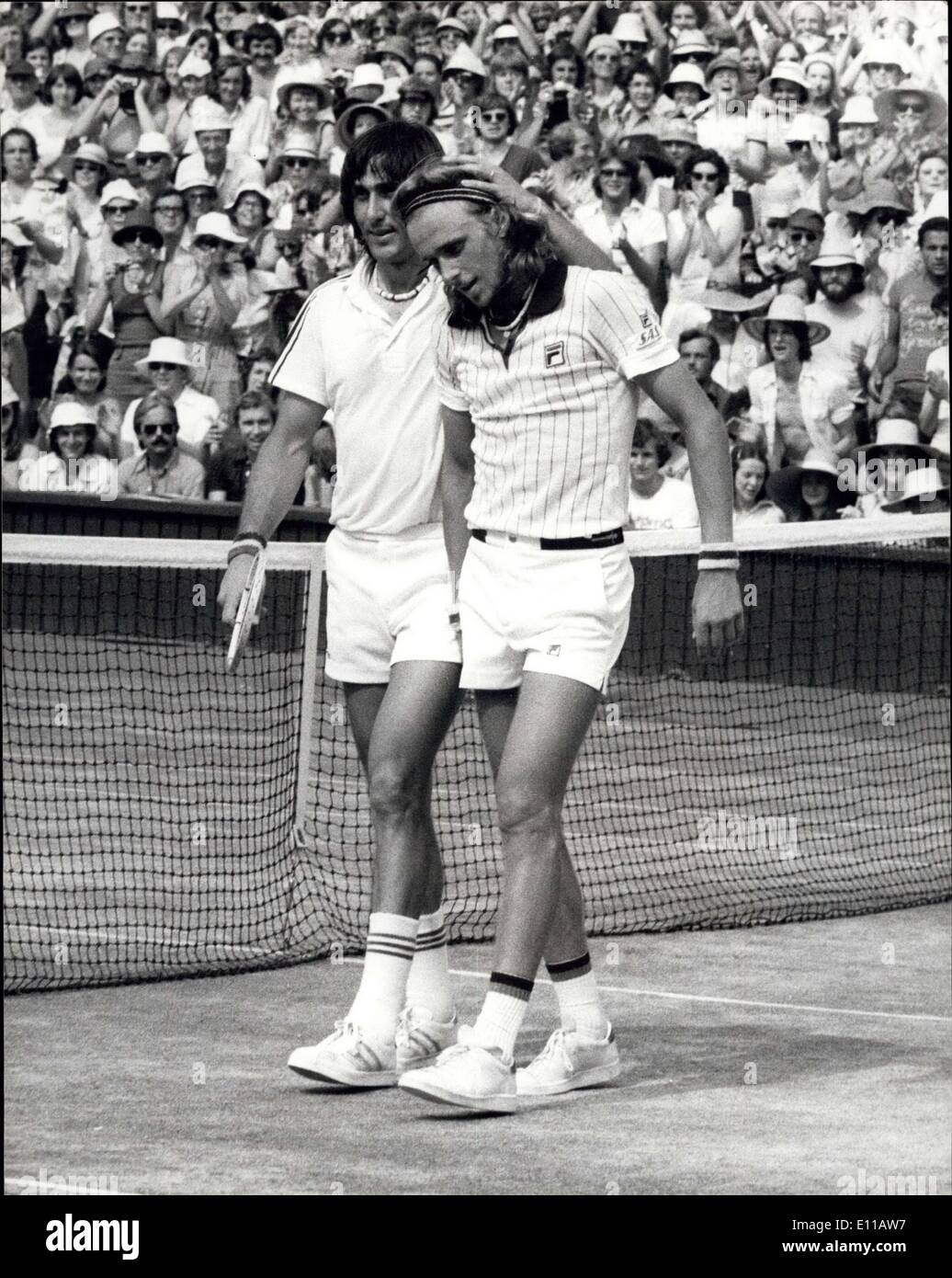 Jul. 03, 1976 - BJORN BORG OF SWEDEN IS THE 1976 WIMBLEDON SINGLES  CHAMPION. This afternoon on the centre court at Wimbledon BJORN BORG of  Sweden won the Men's Singles title when