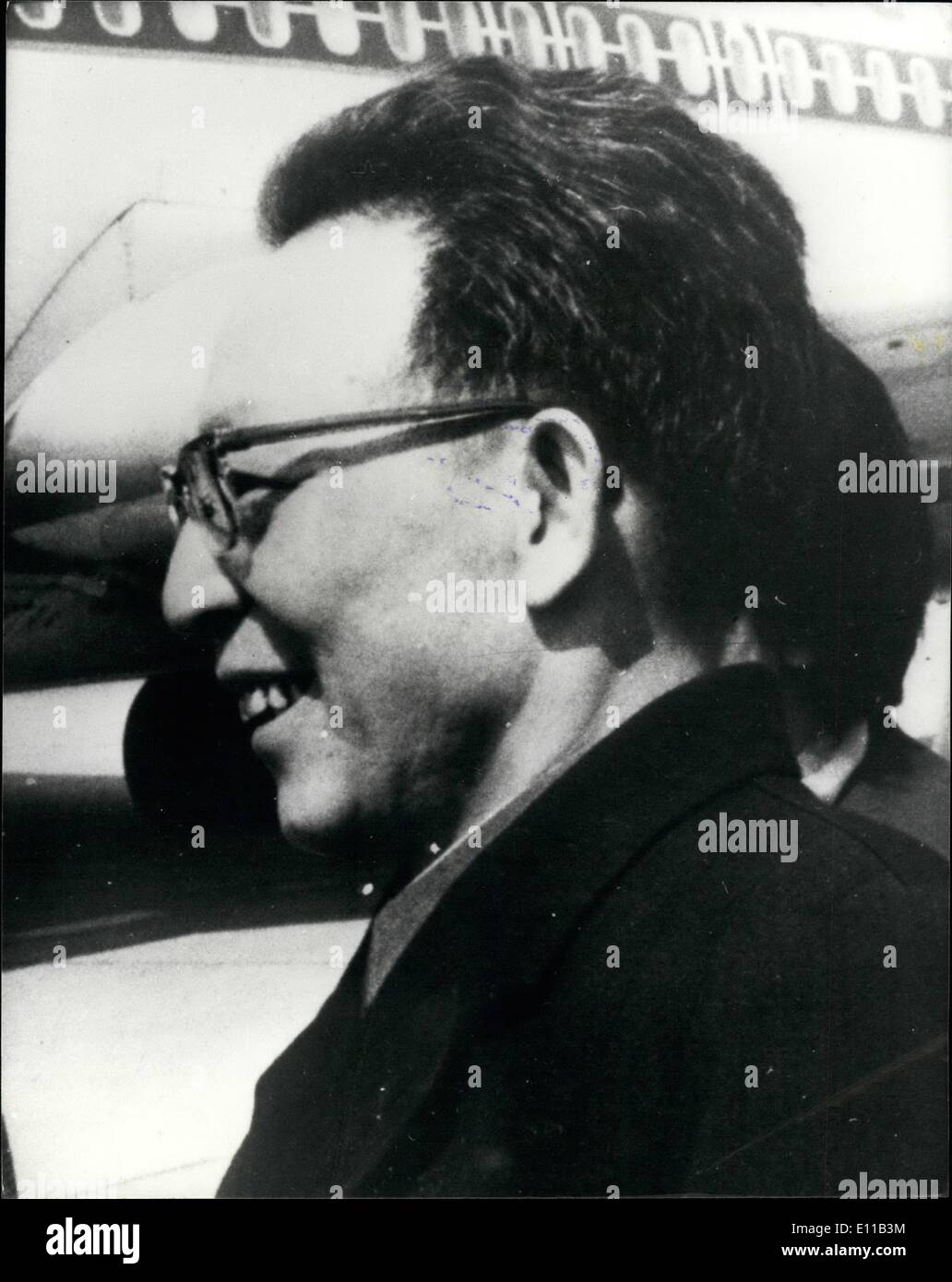 Oct. 12, 1976 - October 12, 1976 Mao's widow arrested with three other Chinese leaders in Peking. Chairman Mao's widow, Chiang Ching and her three fellow radicals in the Chinese Pelitbure, have been arrested and charges with plotting a coup d'etat, according to reliable sources in Peking. Photo Shows: Chang Chun-Chiao, who is said to be under arrest in Peking. Stock Photo