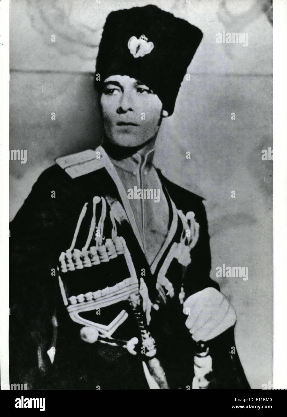 Aug. 08, 1976 - Rudolph Valentino died 50 years ago: 50 years ago, on August 23rd 1926, silent movies star Rudolph Valentino (picture in ''The Eagles'') died on the age 31 in New York. Although it is half a century ago now that the screen star died, his name has by no means forgotten. Presently two films about his life are being made, one in the United States (with Russian dancer Rudolf Nurekew) and one in Italy (with Helmut Berger). Valentino, born as Rodolfo Guglielmi di Valentino d'Antonquella on May 6th 1895 in Castellaneta/Italy, had emigrated to American in 1913 Stock Photo