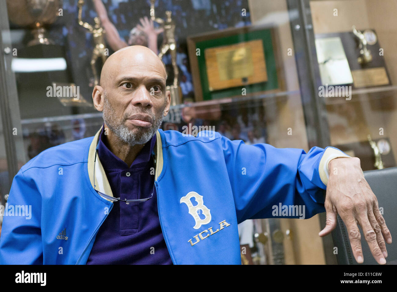 13.05.2014. Torrance, California, USA.  Kareem Abdul-Jabbar at a personal photoshoot in the Los Angeles area of Torrance. Stock Photo