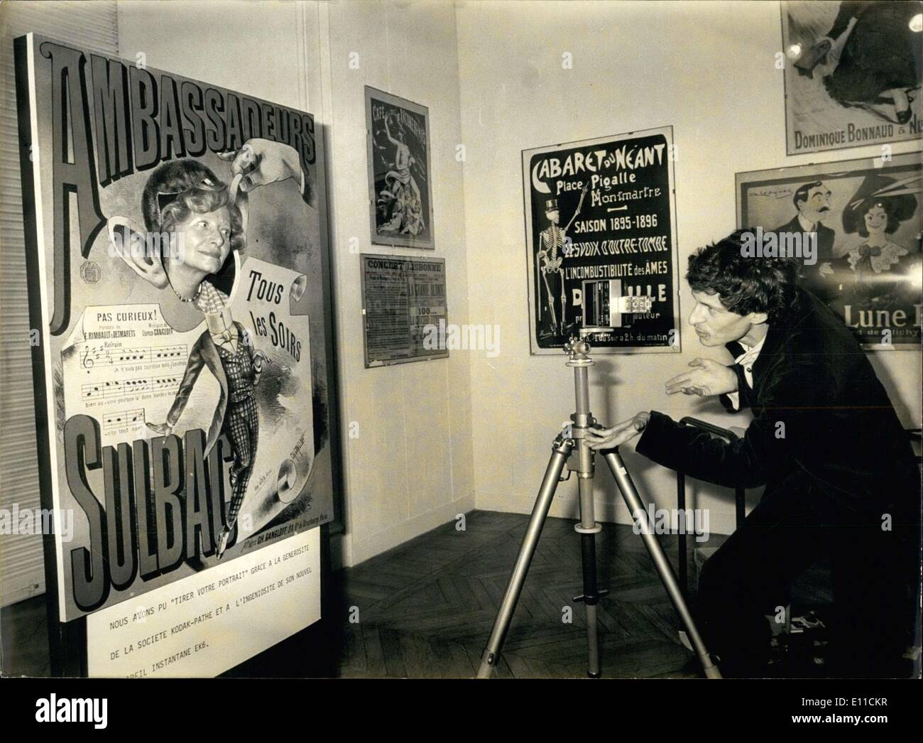 Jan. 19, 1977 - Decorative Arts Show in Paris Stock Photo