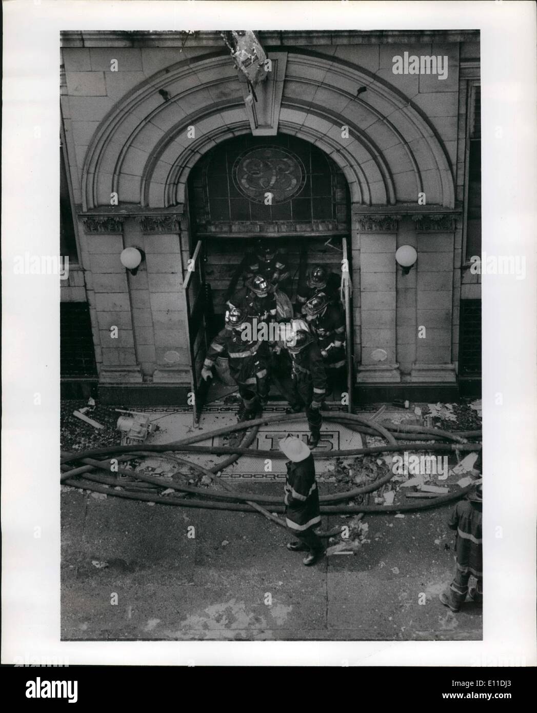 May 05, 1977 - Everard Batas fire Stock Photo