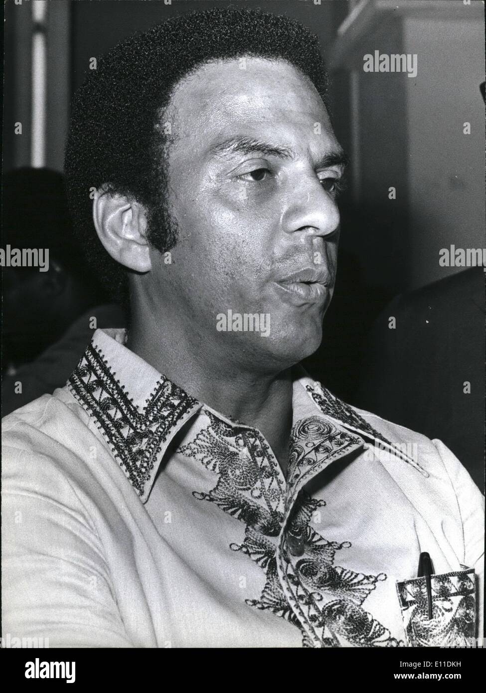 May 05, 1977 - Andrew Young : The united states ambassador to the united nations, Mr. Andrew Young during his tour of Africa. C Stock Photo