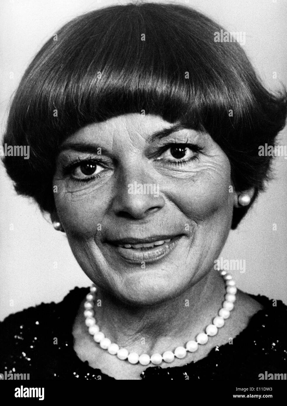 Sep 08, 1977; Zurich, Switzerland; Famous singer LYS ASSIA ('Oh my Daddy') came back to Switzerland for a TV show. Stock Photo