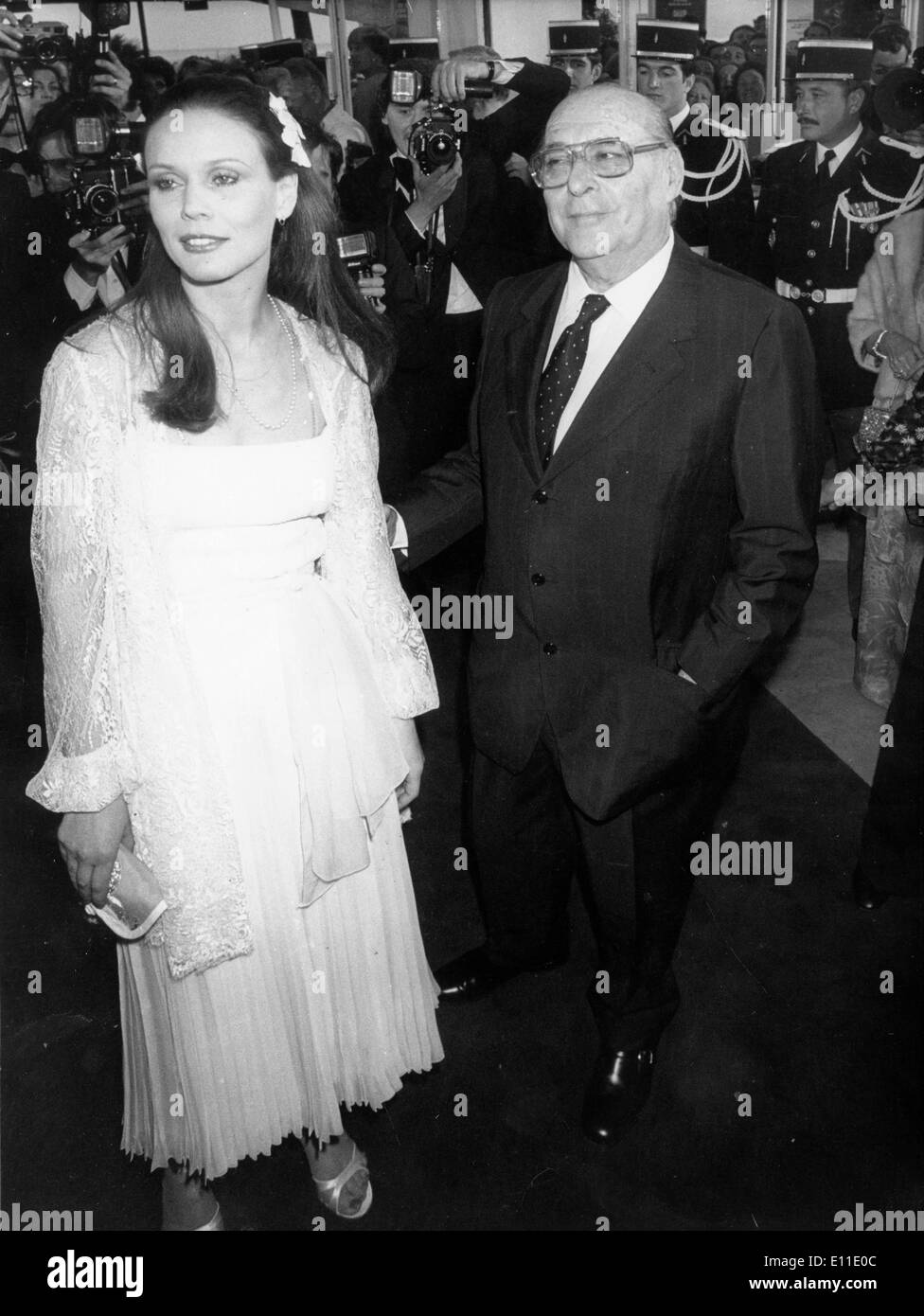 May 16, 1977; Paris, France; Director ROBERTO ROSSELINI (1906-1977), pictured with actress MARTHE KELLER. (Credit Image: © Stock Photo