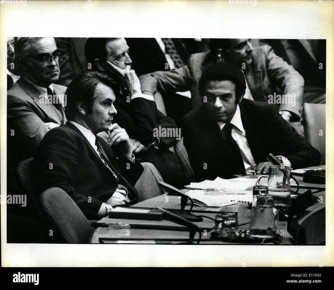 Sep. 09, 1977 - UN Security Council On Rhodesia: David Owen-Andrew Young Stock Photo