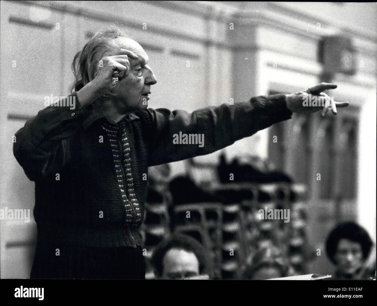 Sep. 09, 1977 - LEOPOLD STOKOWSKI DIES, AGED 95 The conductor, Leoplod Stokowski, died at his yesterday at Eire, It is believed Stock Photo