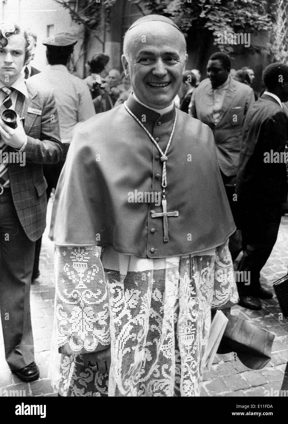 Oct 22, 1977; Rome, Italy; Cardinal BENELLI (1921-1982) was considered to succeed Pope Paul VI. Stock Photo