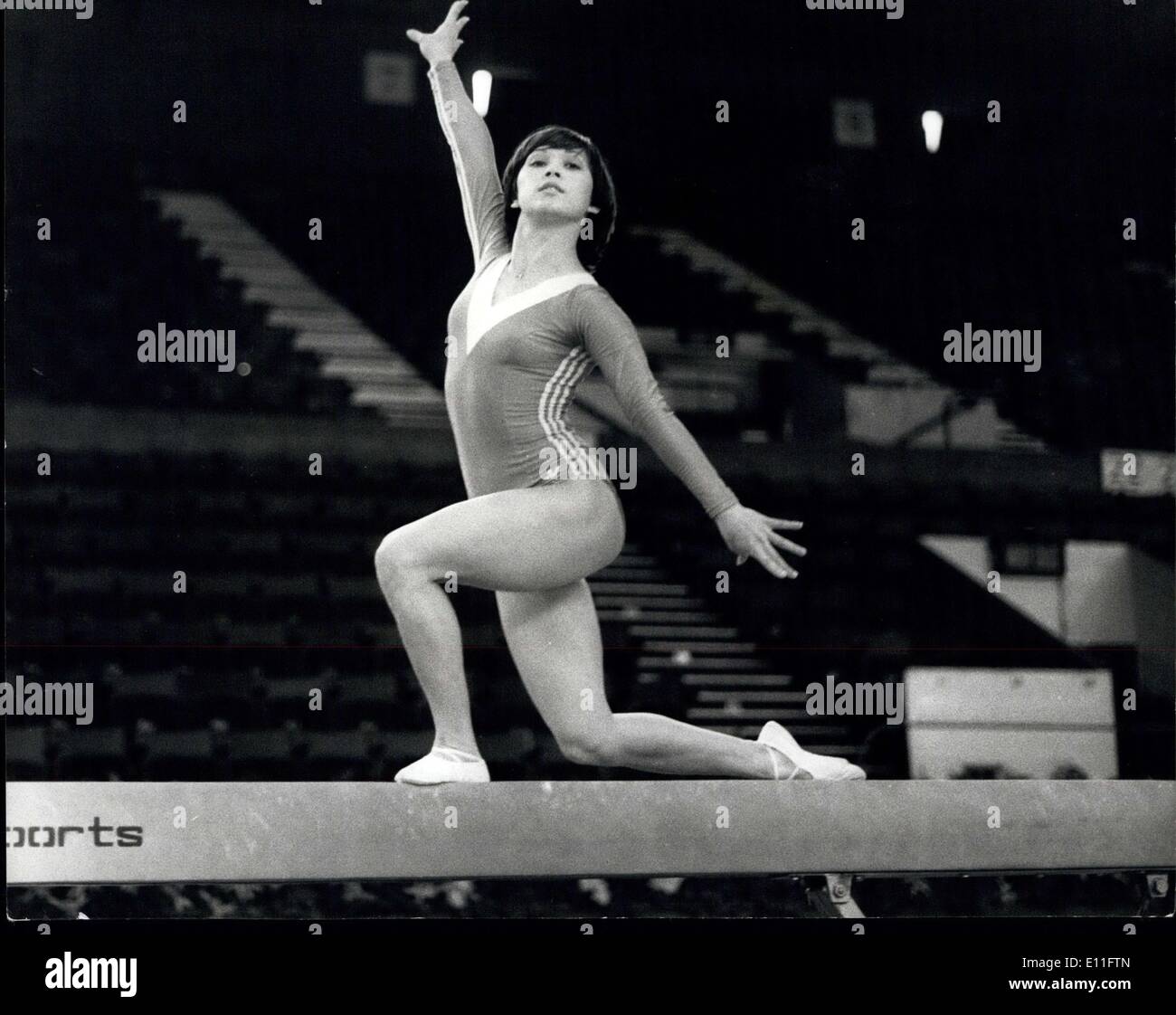 Nov. 10, 1977 - Russian Gymnasts At Empire Pol Wembley: The annual presentation of the Russian Gymnastics and Sports Aerobatics Stock Photo