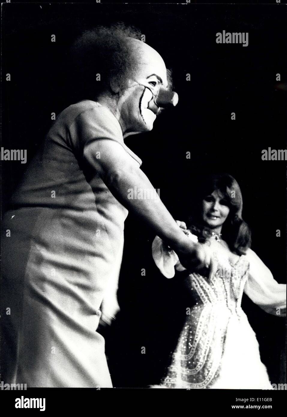 Feb. 01, 1978 - Famous clown Charlie Rivel at Zurich: From January 41 till February 9th the famous clown Charlie Rivel makes people at Zurich laugh. It's the first time since six years that Rivel presents his art at Zurich Stock Photo