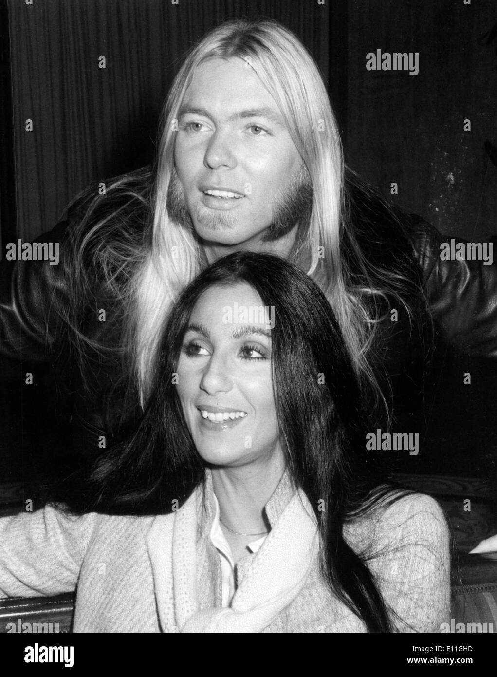 Singer Cher with Gregg Allman Stock Photo