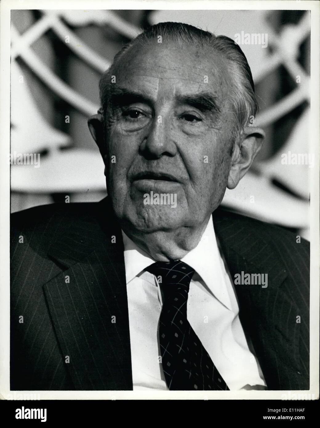 Jun. 06, 1978 - W. Averell Harriman addressing the UN Ad.hoe Committee on the spread of nuclear weapons Stock Photo