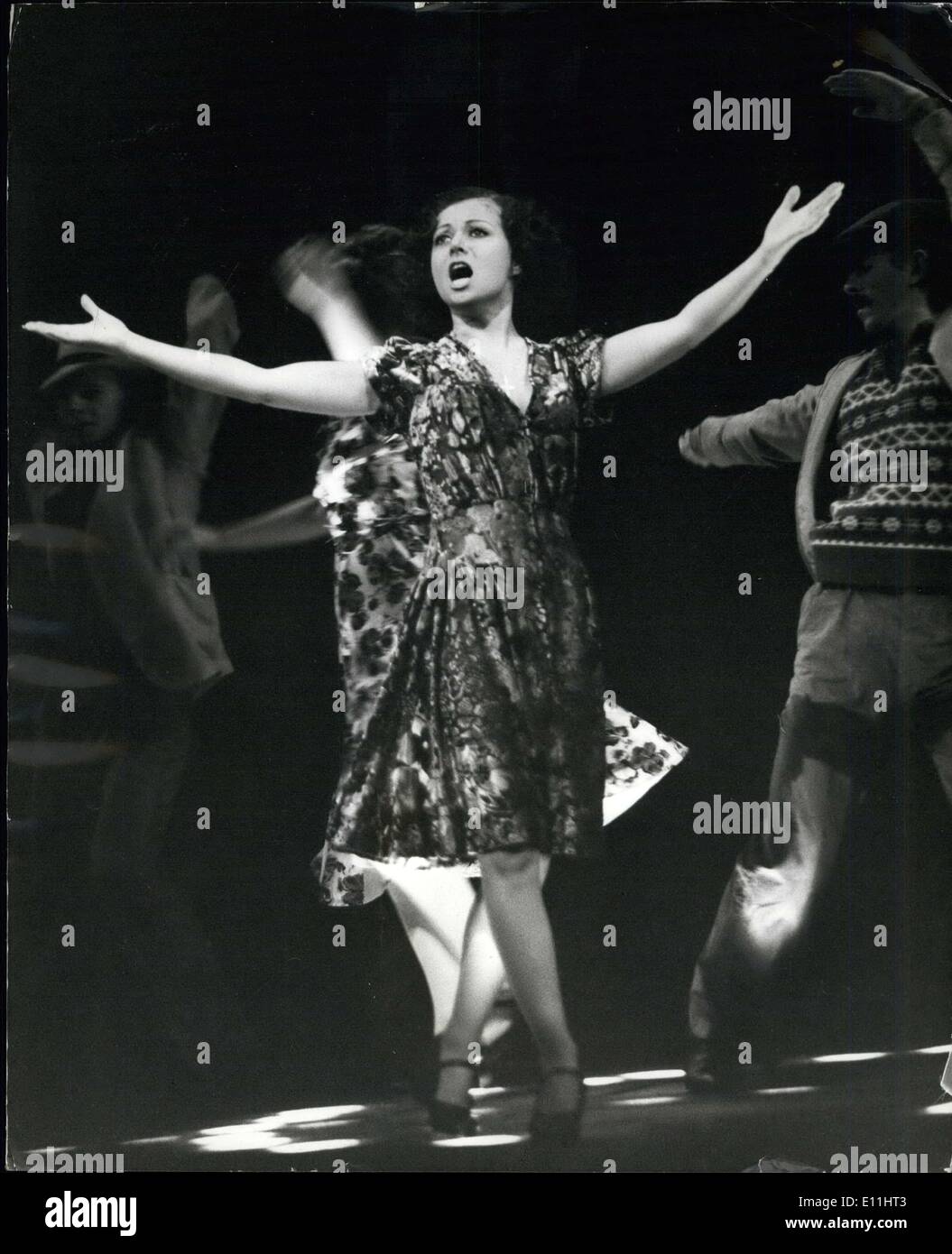 Jun. 22, 1978 - Viva Elaine-Superstar; Elaine Paige, the unknown actress, stepped into stardom last night, as she portrayed Eva Stock Photo