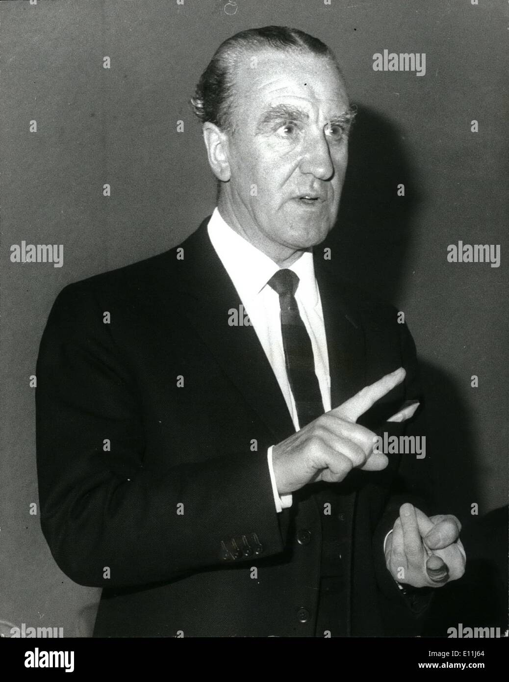 Jul. 07, 1978 - Lord Maples dies: Lord (Ernest) Marples , Tory MP for Wallasey 1945-74 and former Postmaster General and Minister of Transport, died today in the Princess Grace hospital, Monte Carlo. at the age of 70. Photo shows Ernest Marples who died today in Monte Carlo at the age of 70 Picture takin in 1963 when his was Minister of Transport. Stock Photo