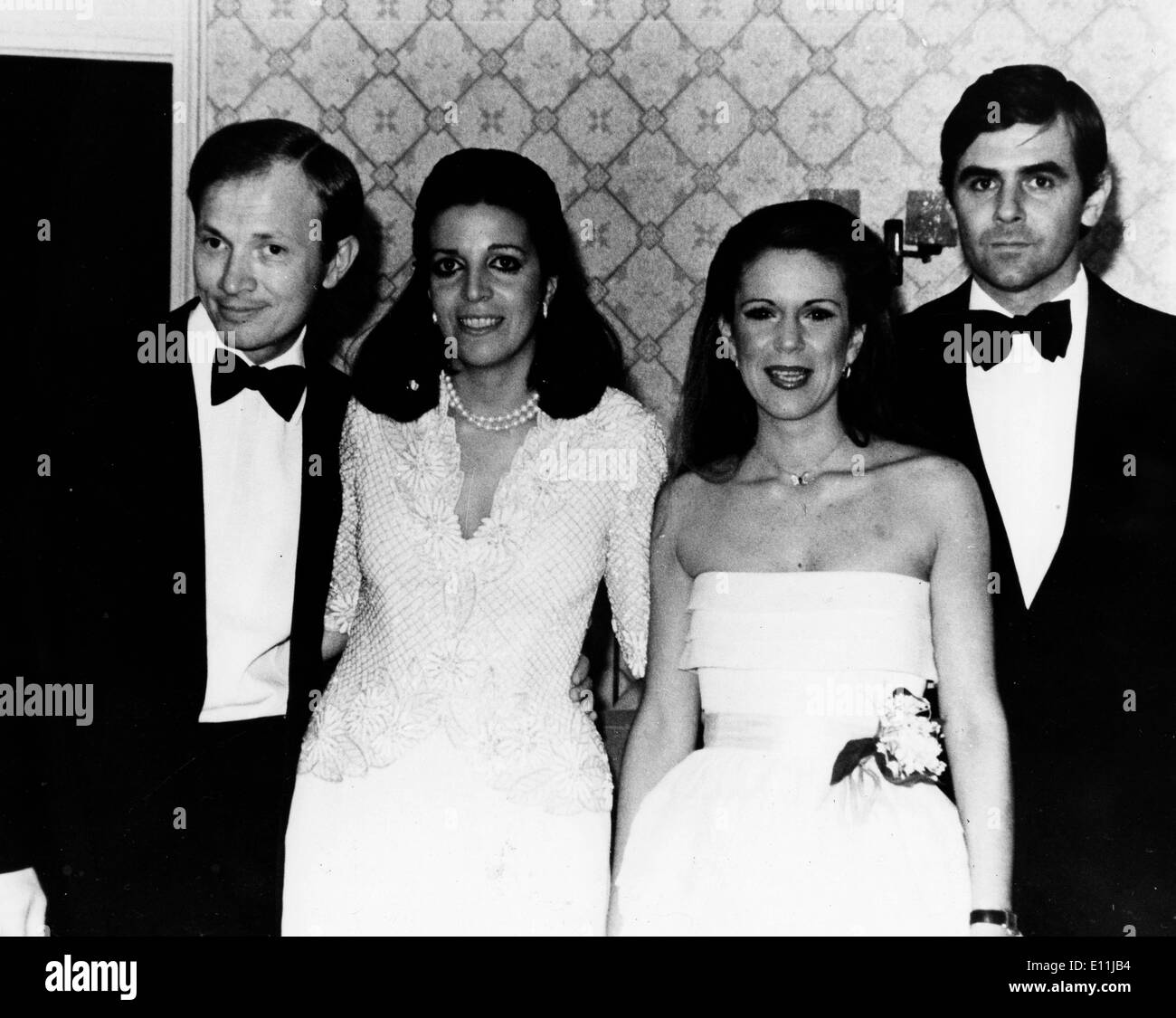 Christina Onassis at party with husband Sergei Kauzov Stock Photo