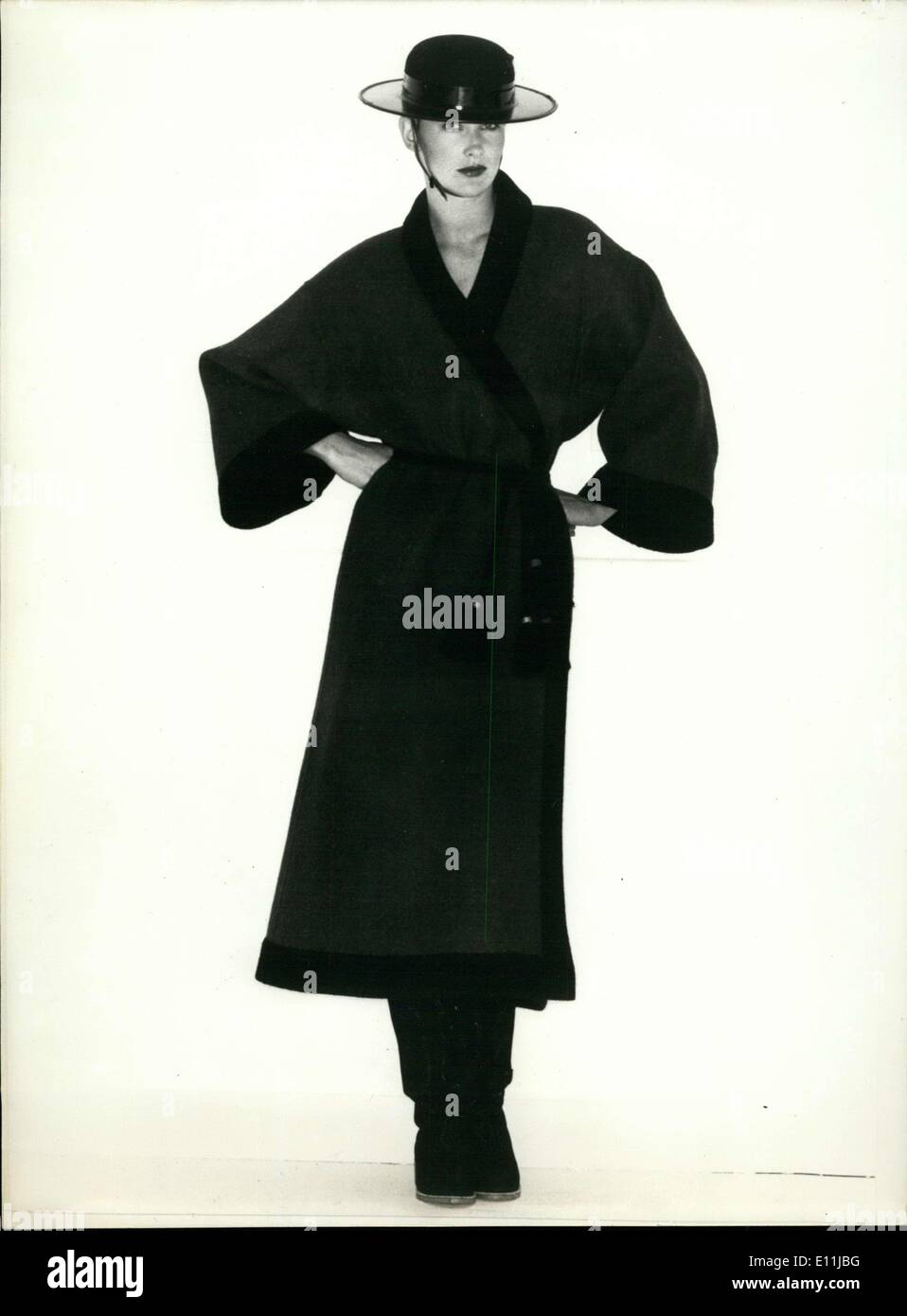 Apr. 19, 1978 - It was created for Lanvin's fall and winter collection. Stock Photo