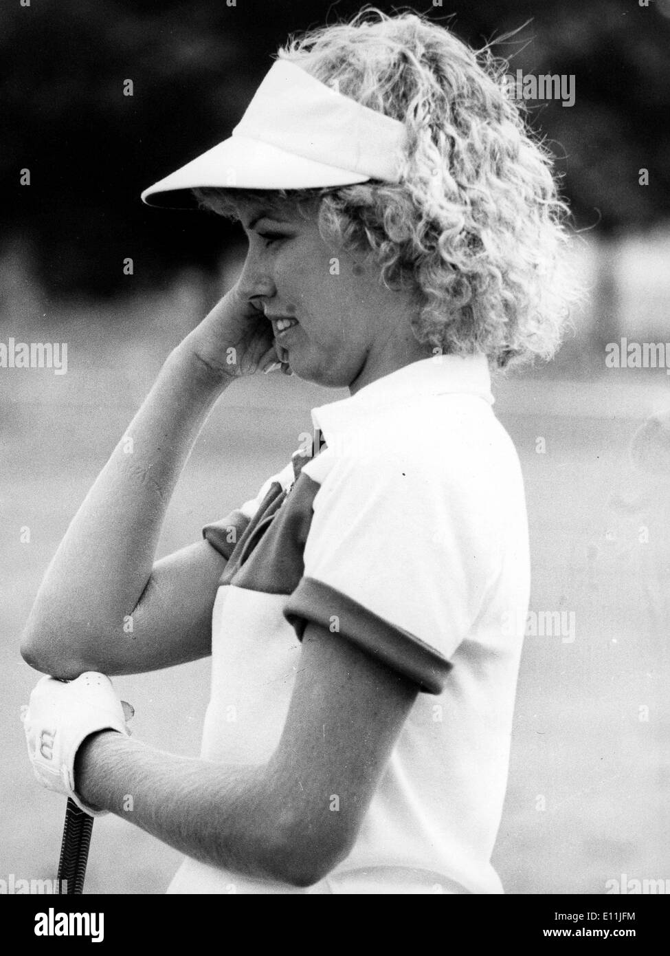 Aug 02, 1978; Sunnydale, CA, USA; Golfer LAURA BAUGH during practice for the European LPGA Championship . Stock Photo