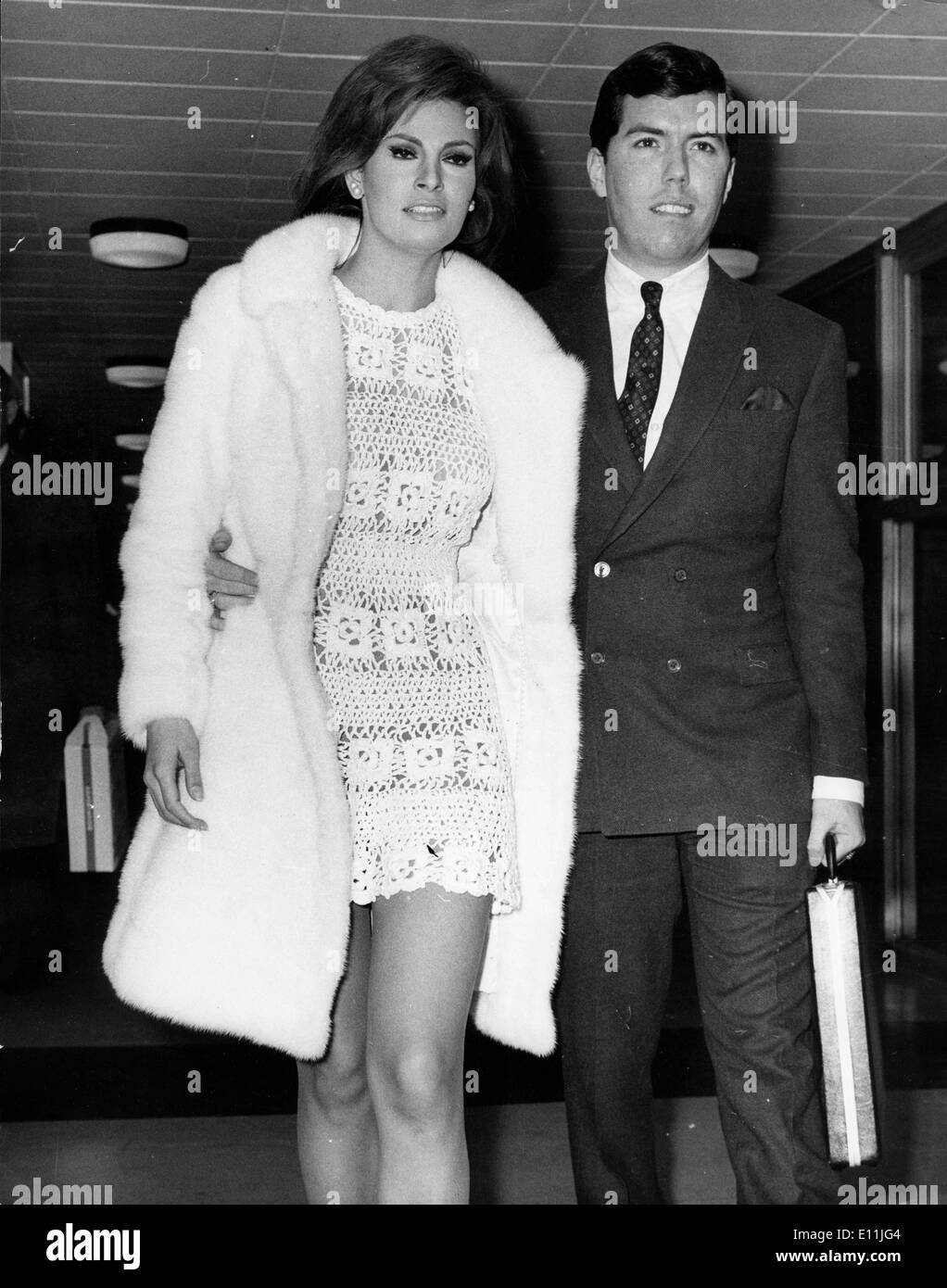 Actress Raquel Welch with husband Patrick Curtis Stock Photo - Alamy