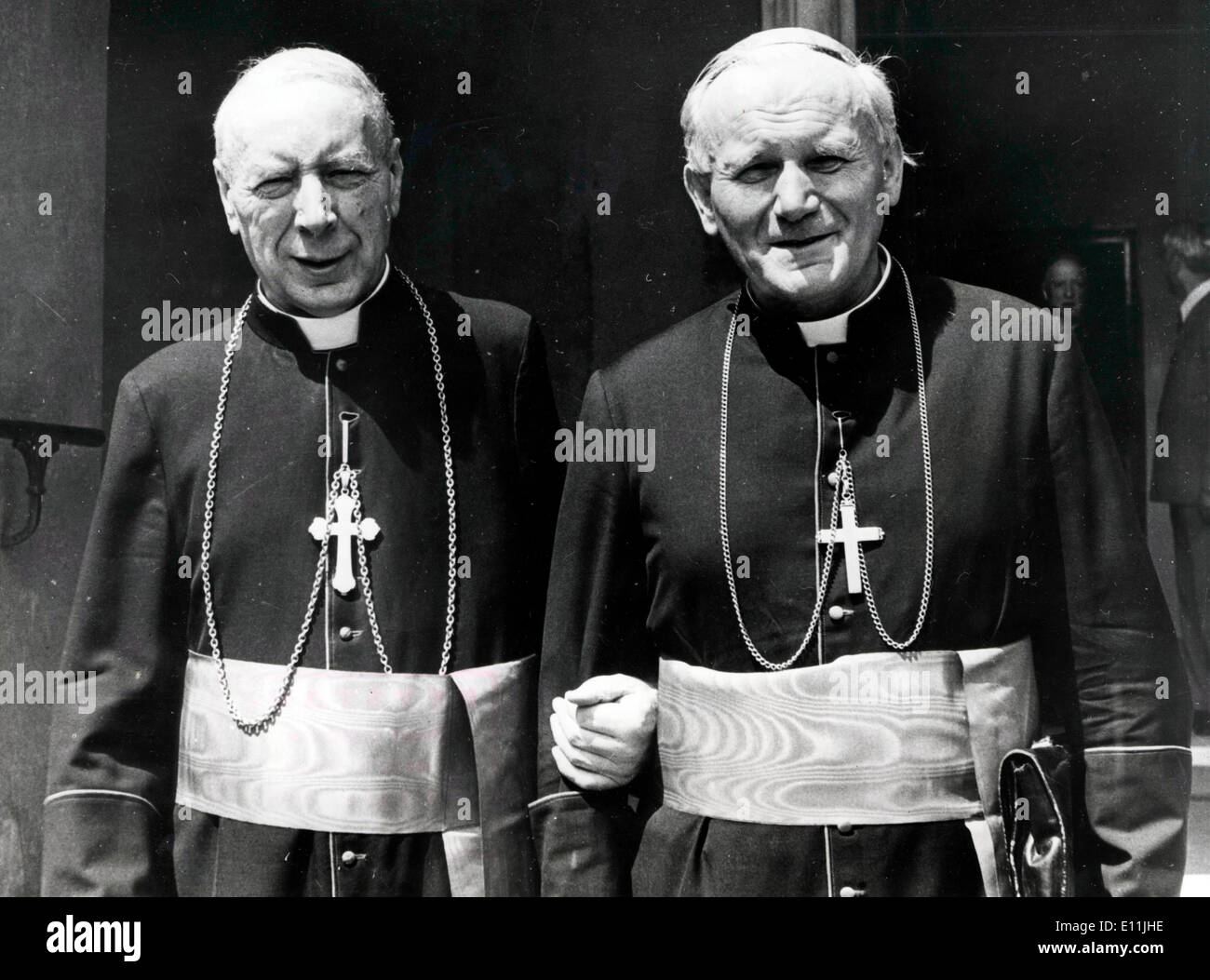 Aug 05, 1978; Warsaw, POLAND; POPE JOHN PAUL II and Cardinal WYSZYNSKI. Stock Photo