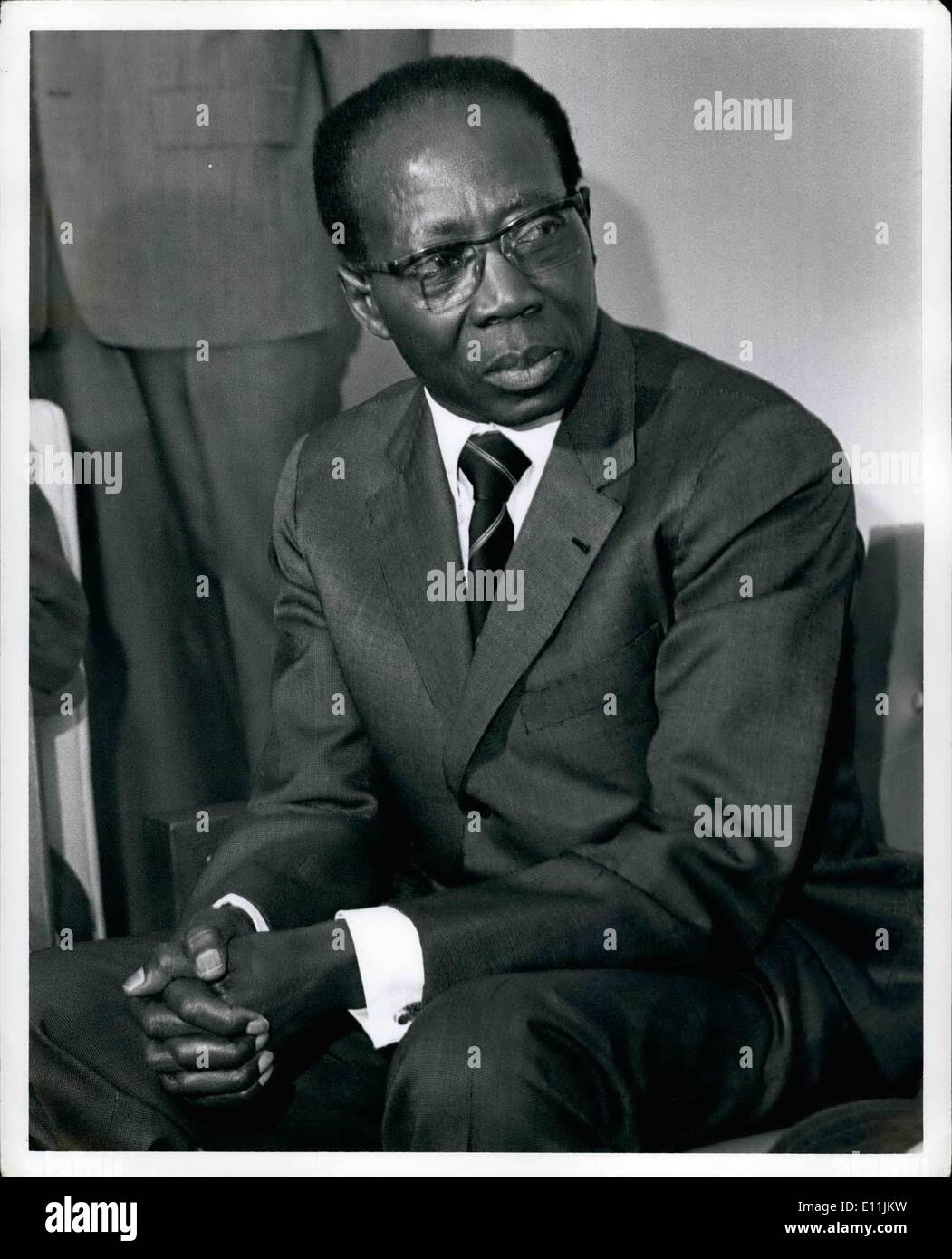 May 05, 1978 - Leopold Sedar Senghor, President Senegal UN Stock Photo