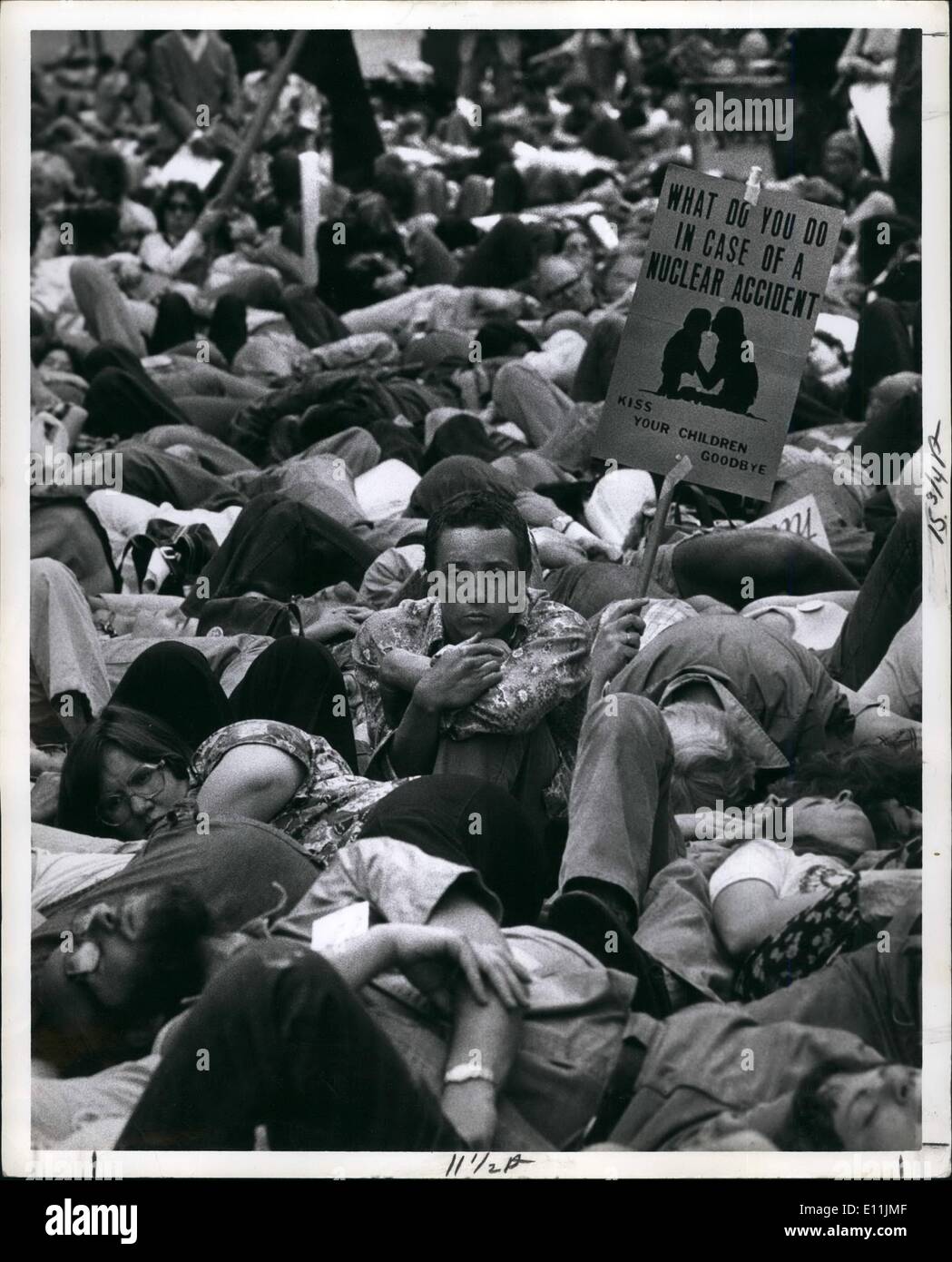 May 05, 1978 - Anti-Nuclear Demonstration in Front of the UN Stock Photo