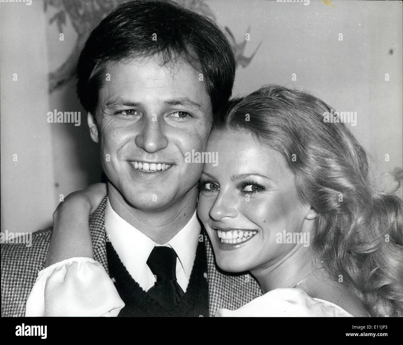 May 05, 1978 - Charlie's Angel Cheryl Ladd Arrives in London Cheryl Ladd arrived in London yesterday to record a Muppet Show and she will also be promoting her first LP, which will be released later this year. Photo Shows: Cheryl Ladd with her husband Alan during a reception at the Berkley Hotel, by Capitol Records, which she recently signed a recording contract. Stock Photo