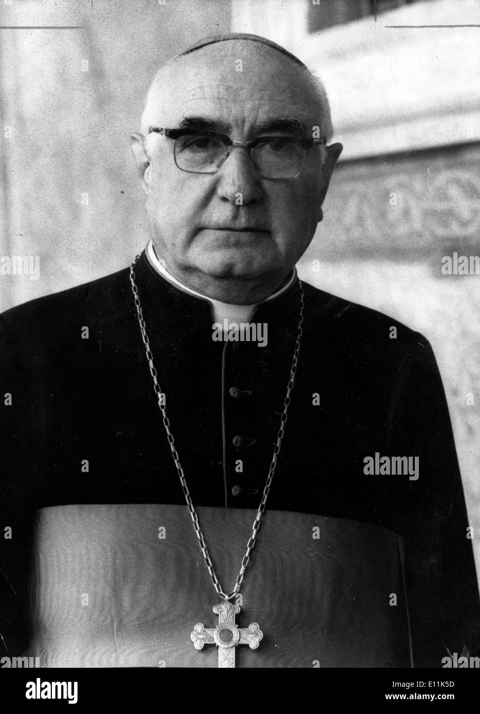 Aug 28, 1978; Rome, Italy; Cardinal Bishop of Suburbicarian, PAOLO BERTOLI (1908-2001). Stock Photo