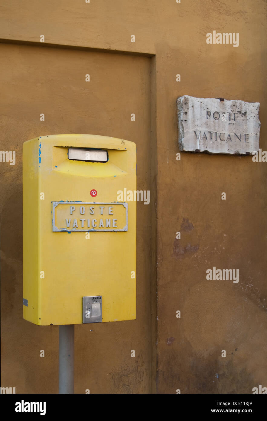Postkasten, Vatikan - Mailbox, Vatican Stock Photo