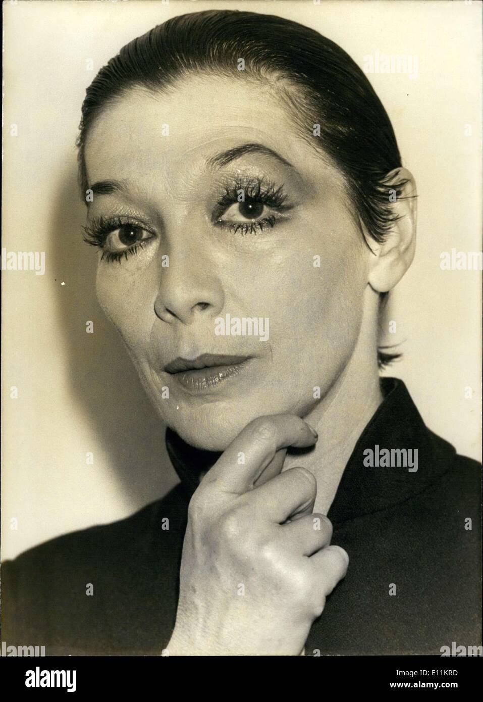 Dec. 22, 1978 - Actress & Singer Juliette Greco Flaunts New Short Hairstyle APRESS.com Stock Photo