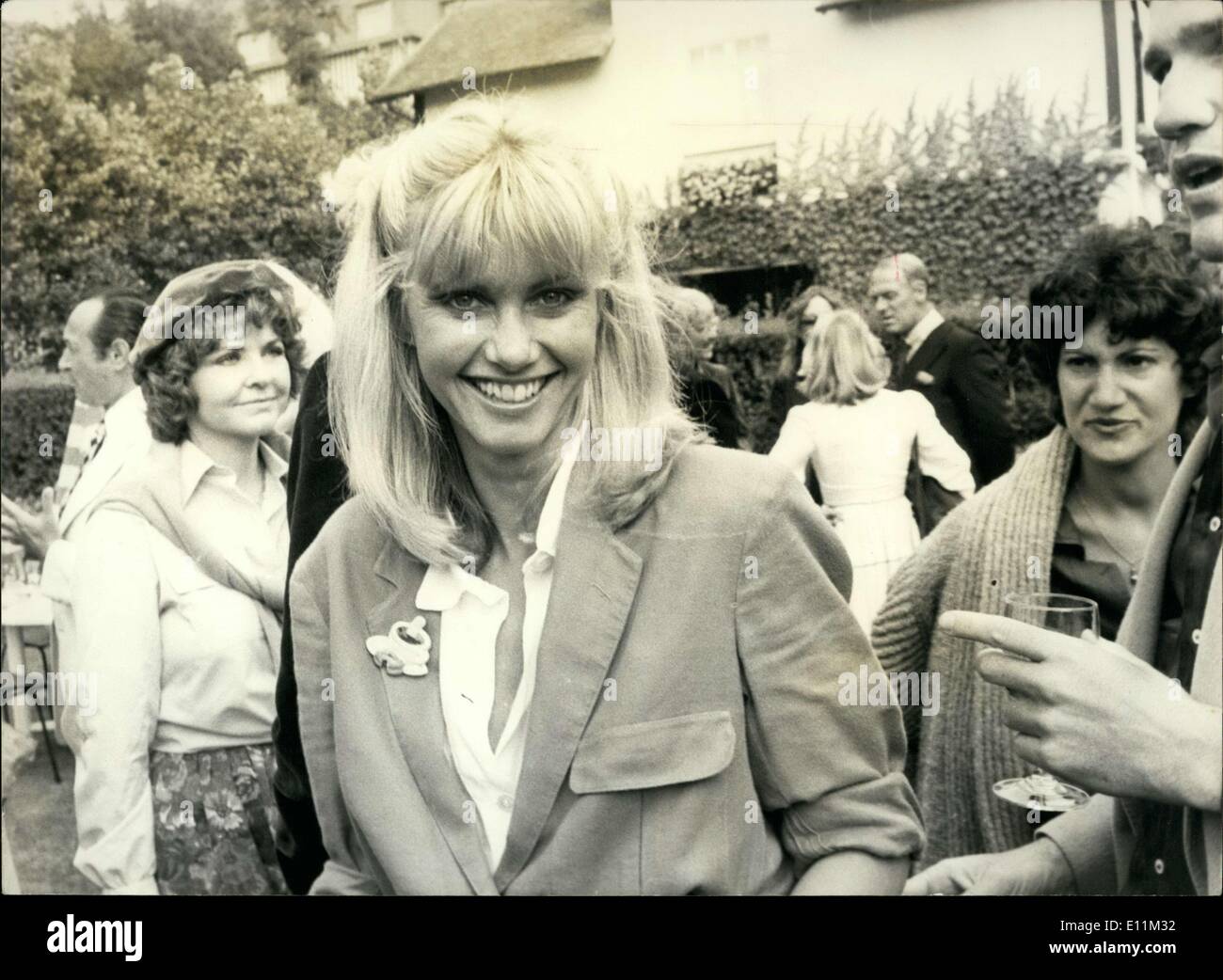 Oct. 12, 1978 - Olivia Newton-John Presents ''Grease,'' Deauville, France Stock Photo