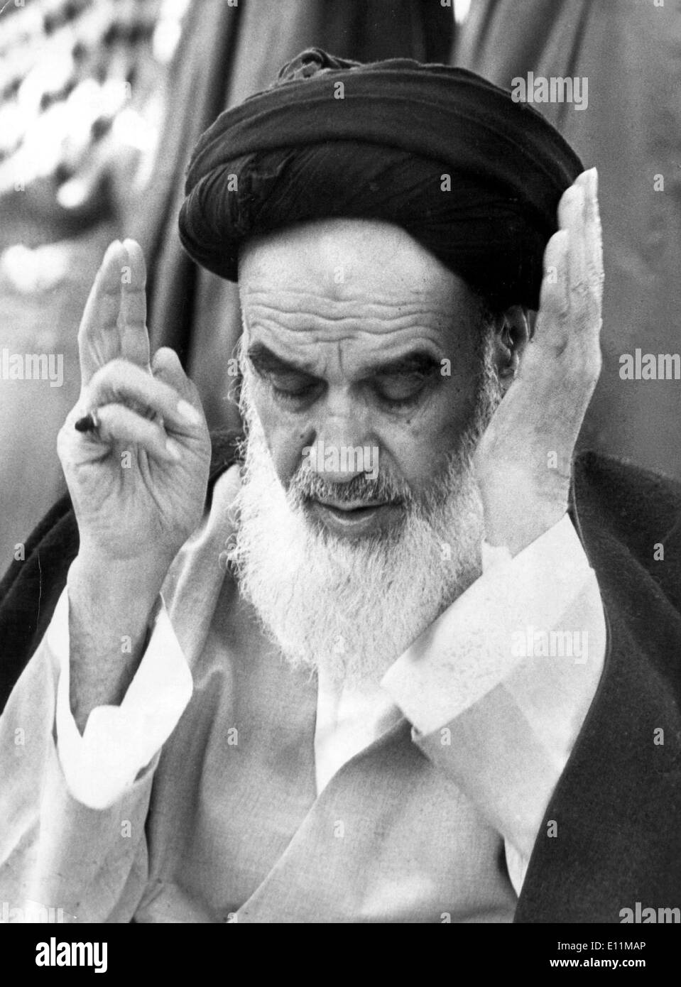 5092702 (900326) Ayatollah KHOMEINI (24.09.1902 - 03.06.1989, Ruhollah Mussawi HENDI) iranischer Religionsf hrer und Politiker, Stock Photo