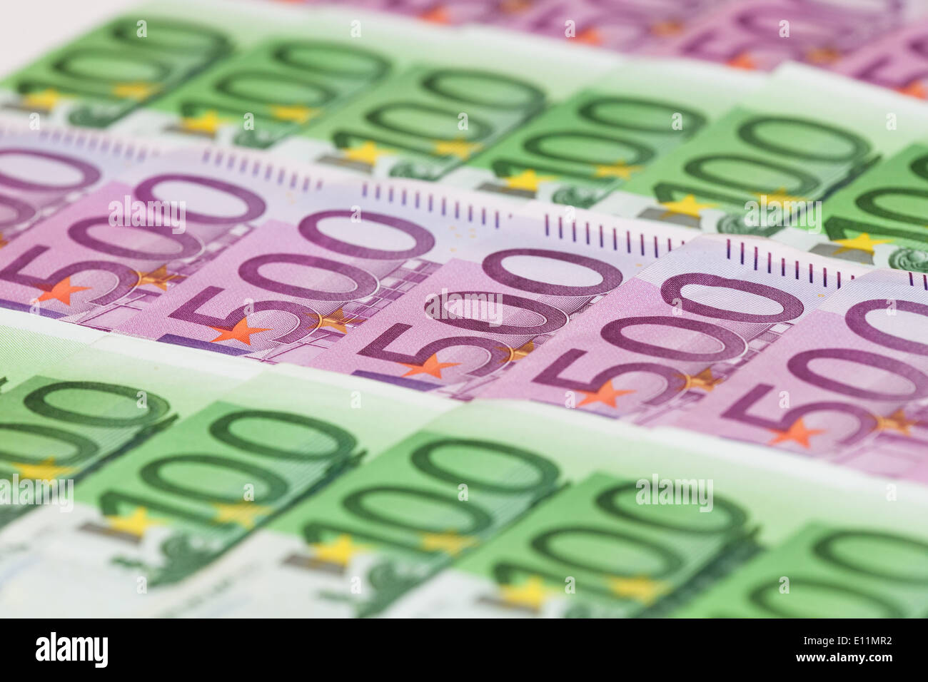 Euro Geldscheine - Euro banknotes Stock Photo