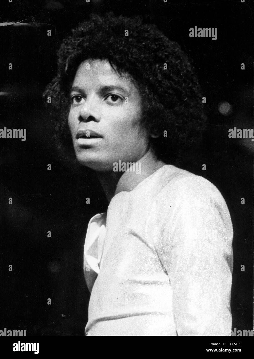 Michael Jackson before first Jackson 5 concert Stock Photo