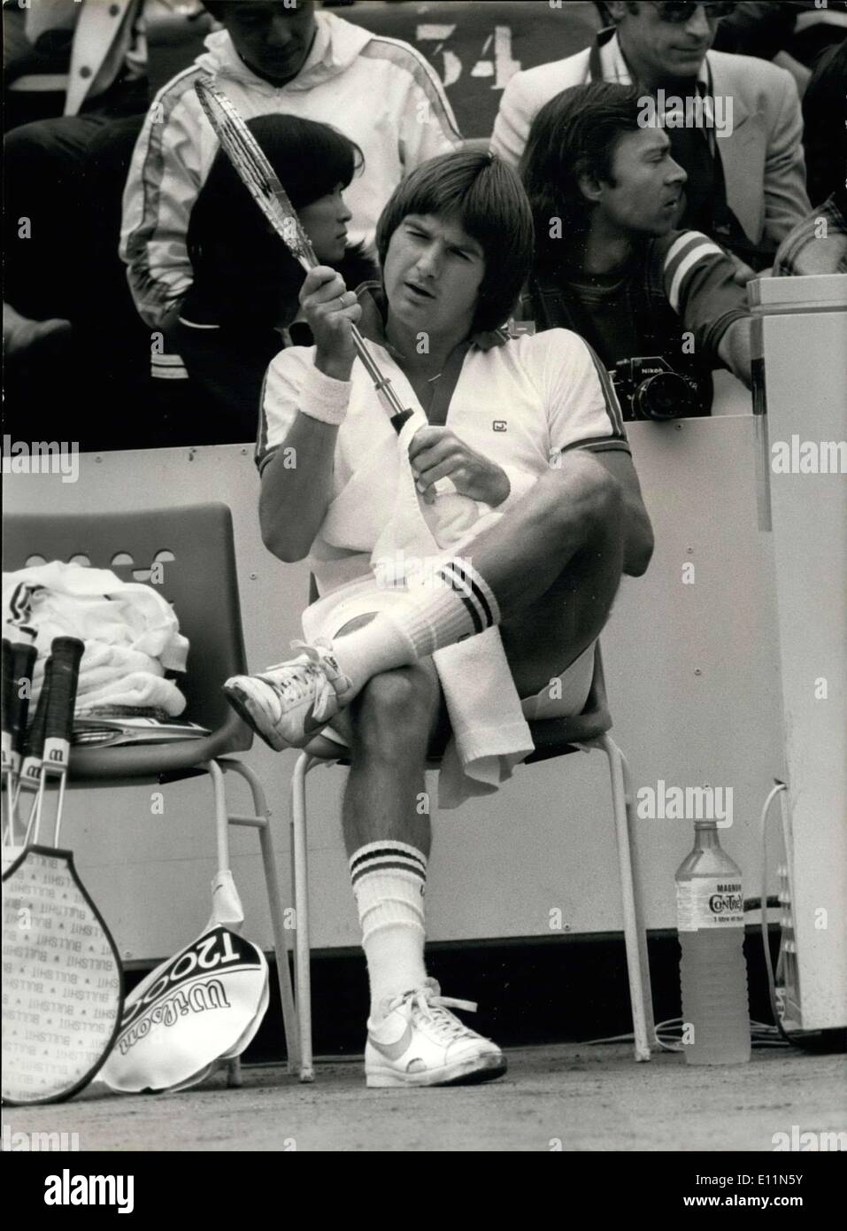 Jun. 08, 1979 - American Jimmy Connors qualified for the finale of the French Open. Stock Photo