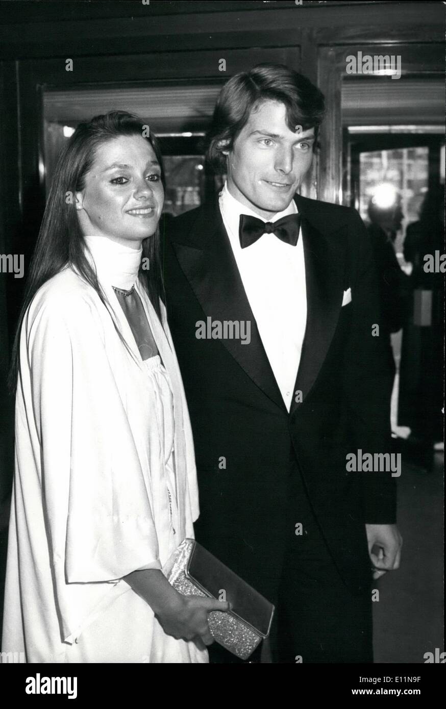 Mar. 23, 1979 - March 23rd, 1979 A super night for Superman Ã¢â‚¬â€œ Actor Christopher Reeve who was Superman in the film, seen Stock Photo