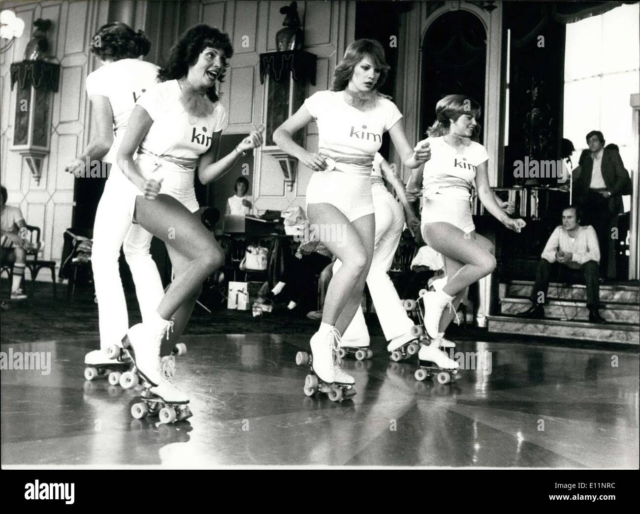 Jul. 13, 1979 LA Champion Team in RollerDisco Show at Eiffel Tower