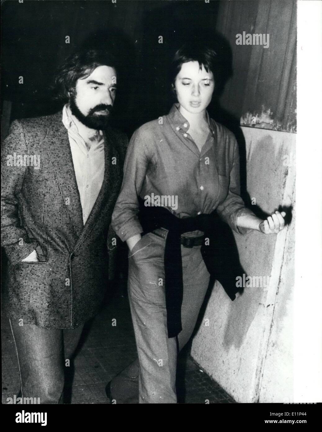 May 05, 1979 - Ingrid Bergman's daughter to wed: Isabella Rossellini, daughter of the actress Ingrid Bergman and the late Roberto Rossellini, the Italian film director is to marry the American film director Martin Scorsese. Photo shows Isabella Rossellini and Martin Scorsese seen together in Rome recently. Stock Photo