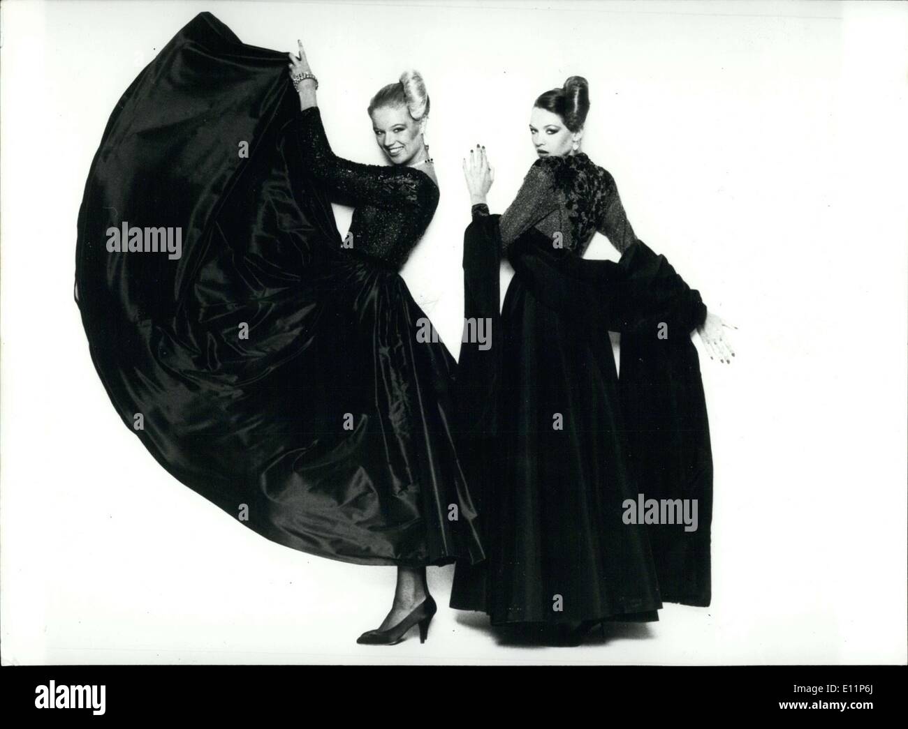 Aug. 07, 1979 - Jean-Louis Scherrer Fall-Winter Haute-Couture Spanish  Dresses APRESS.c Stock Photo - Alamy