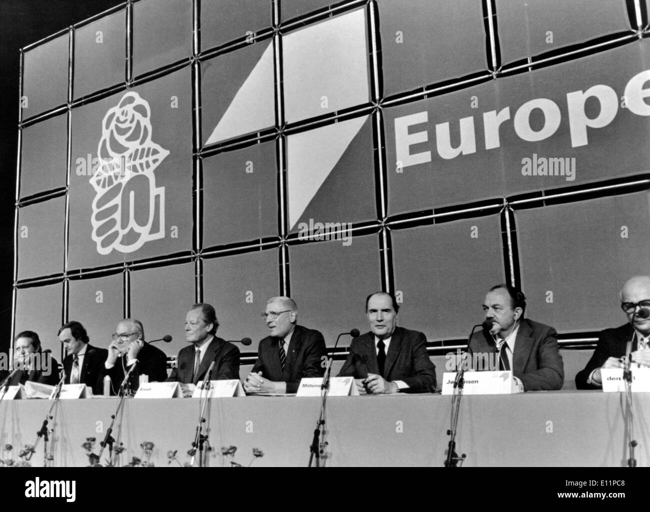 Prime Minister James Callaghan at conference Stock Photo