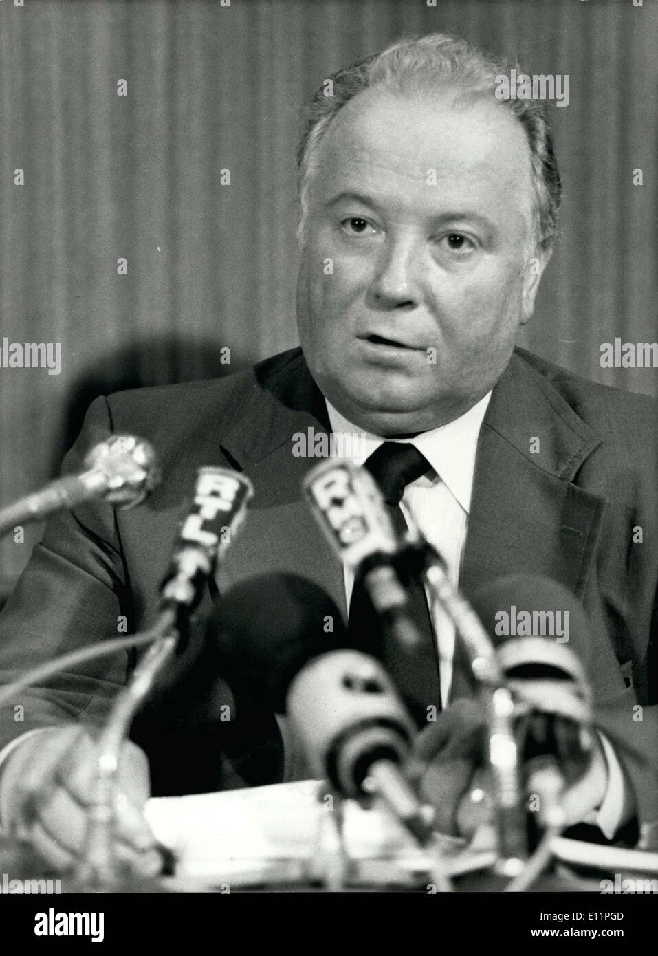 Aug. 17, 1979 - Georges Seguy, the Secretary General of the General ...