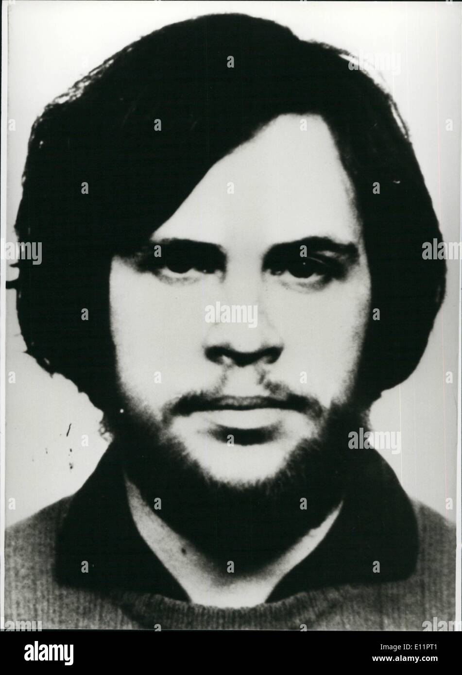 Jun. 06, 1979 - On September 14th 1981 The Trial Against Rolf Heisseler Will Begin In Dusseldorf/West Germany: On September 14th 1981 the trial against the probable terrorist Rolf Heissler (our picture) will begin at the 6th criminal senate of the Regional Court of Appeal of Dusseldorf. The former student and an unknown female person are said to have killed two Dutch customs officials at the German-Dutch frontier of Herzogenrath to Kerkrade. He is also said to have intended to kill two other officers to avoid being arrested Stock Photo