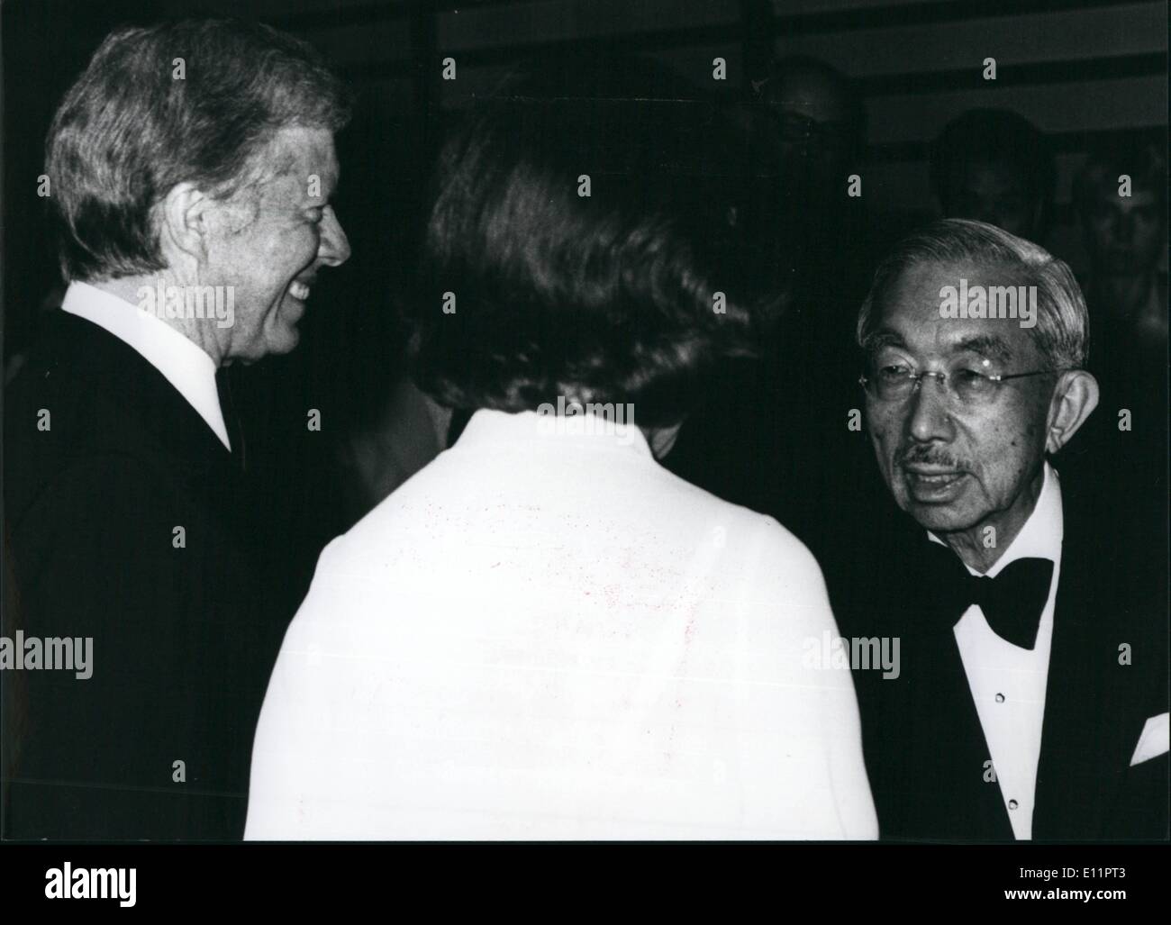 Jun. 06, 1979 - Japanese Emperor Hirohito Talks With U.S. President Jimmy Carter And His Wife Rosalynn Prior To A State Banquet Stock Photo