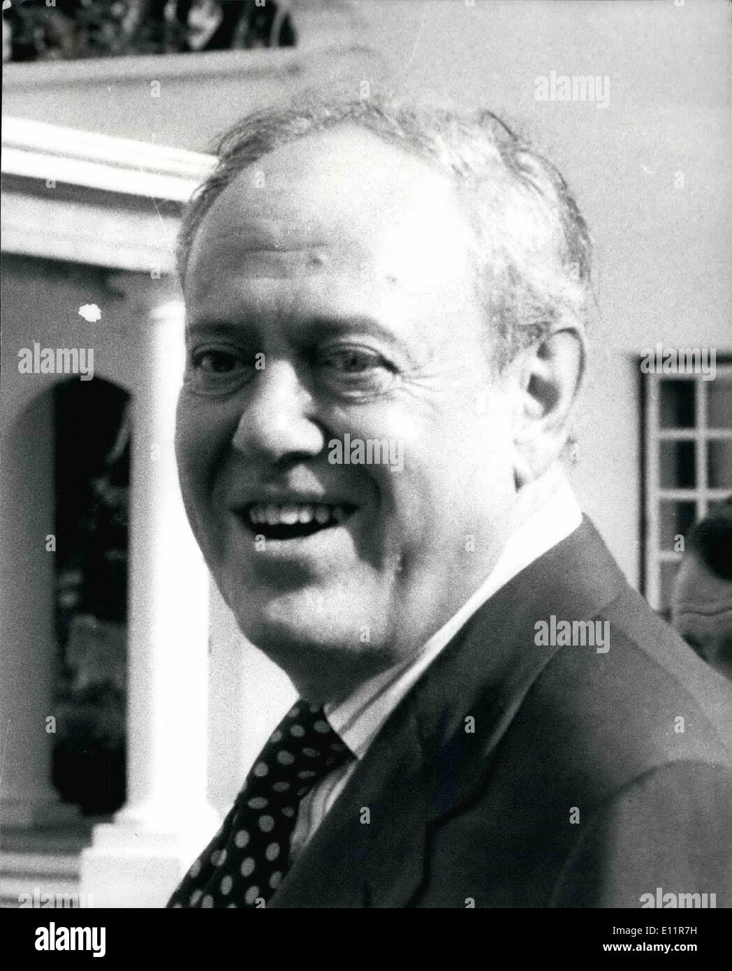 Dec. 12, 1979 - Lord Soames takes over in Rhodesia: Lord Soames the new Governor of Rhodesia, until after the elections hast taken up residence in the Government House in Salisbury, where the Union Jack is flying again after 14 years. Photo shows Lord Soames in the grounds of government House in Salisbury when he met members of the press. Stock Photo