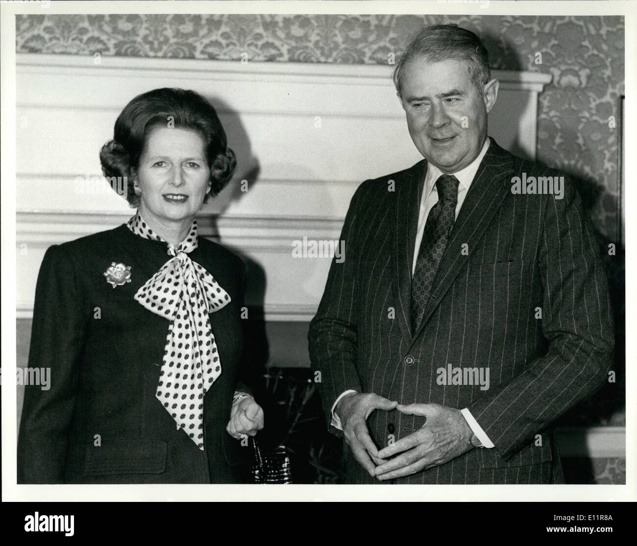 Dec. 12, 1979 - Mrs. Thatcher Meets With US Secretary of State. Photo ...