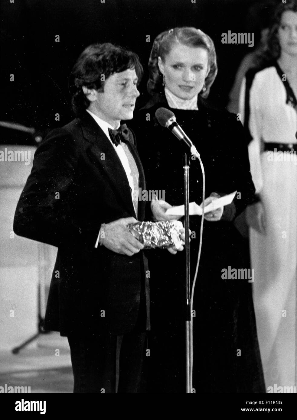 Jan 04, 1980; Paris, France; Film director and actor ROMAN POLANSKI and actress MARIE-CHRISTINE BARRAULT at the Cesars. (Credit Stock Photo