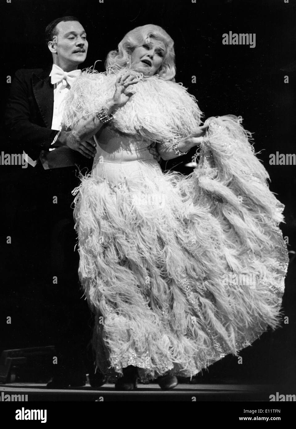 Actress Ginger Rogers performs at age 69 Stock Photo Alamy