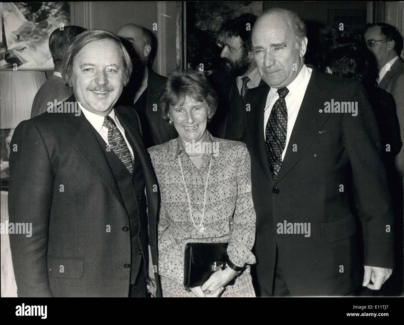 Nov. 22, 1979 - Author Antonine Maillet Pelletier and Yves Michaud Stock Photo