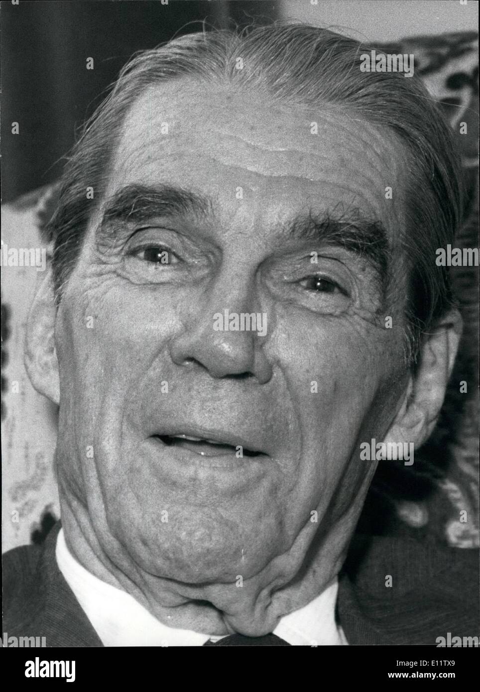 Apr. 04, 1980 - The World's Richest Man Visits London D.K. Ludwig: One of  the very rare picture taken of Daniel K.Ludwig during Stock Photo - Alamy