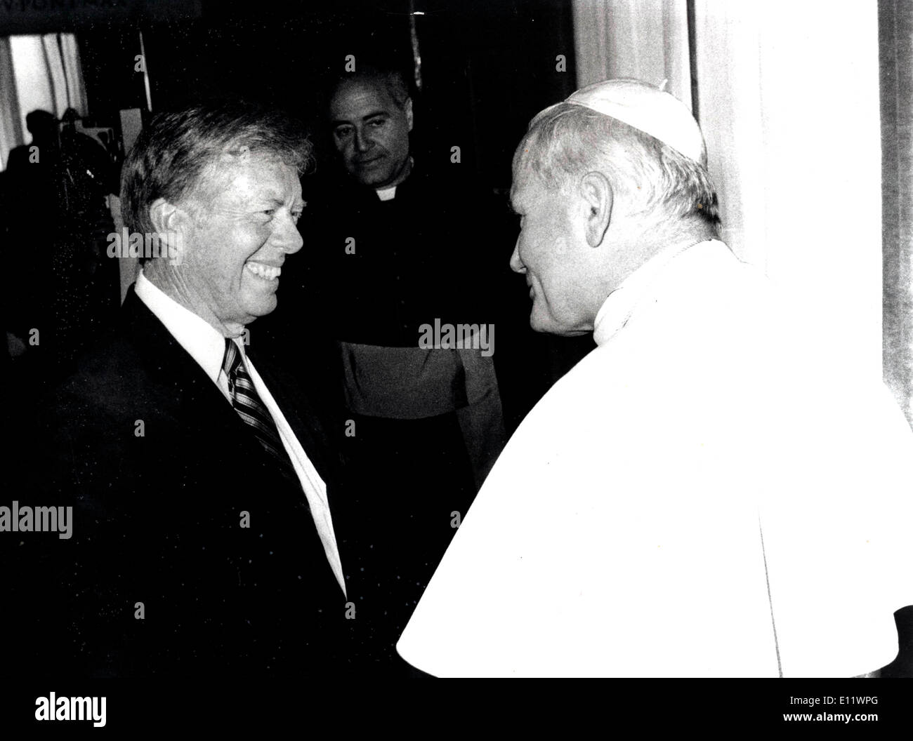 Jun 01, 1980; Vatican City, ITALY; POPE JOHN PAUL II meeets President JIMMY CARTER in Vatican City. (Credit Image: © KEYSTONE Stock Photo