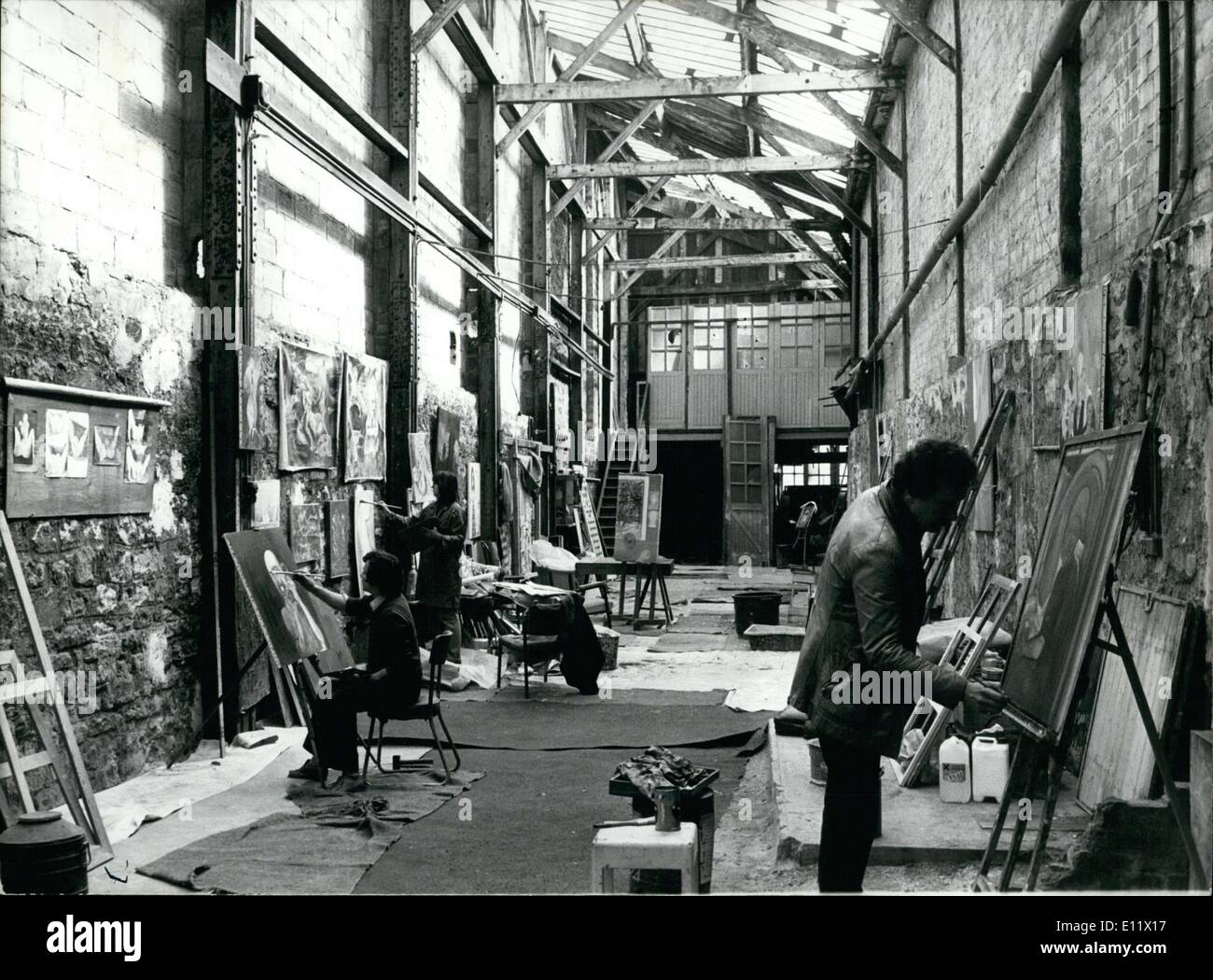 Oct. 08, 1980 - ''Squatting'' Artists at 44 Avenue Jean Moulin Stock Photo